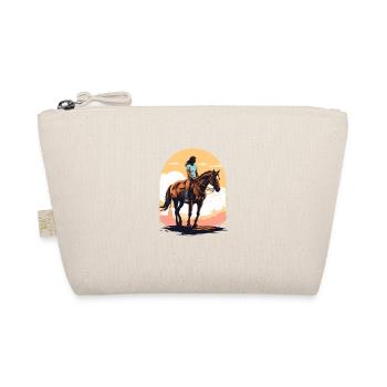 Aesthetic Horse Rider Streetwear Design - Organic Pouch - nature - Front