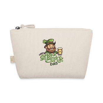 Fröhliche Cheers Leprechaun - Bio-Täschchen - Natur - Vorne