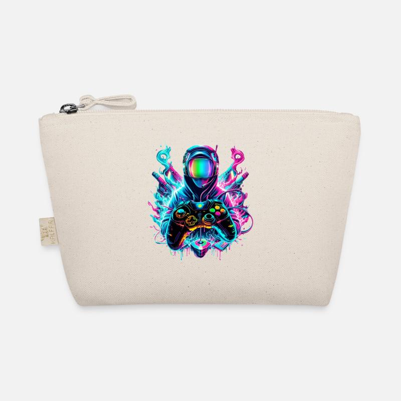 Gamer Synthwave Gaming Enthusiast Organic Pouch