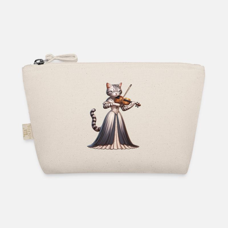 Violin Cat Violinist Organic Pouch