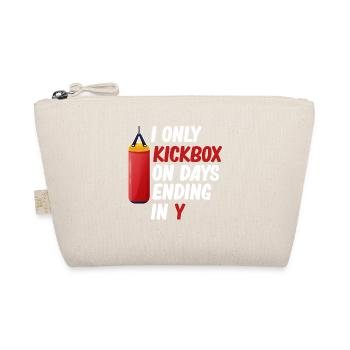 I Only Kickbox On Days That Are In Y Martial Arts - Organic Pouch - nature - Front