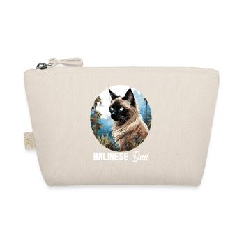 Balinese Cat Balinesenkatze - Organic Pouch - nature - Front