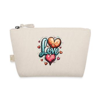Paix, Cœurs et Amour - Trousse biologique - nature - Devant