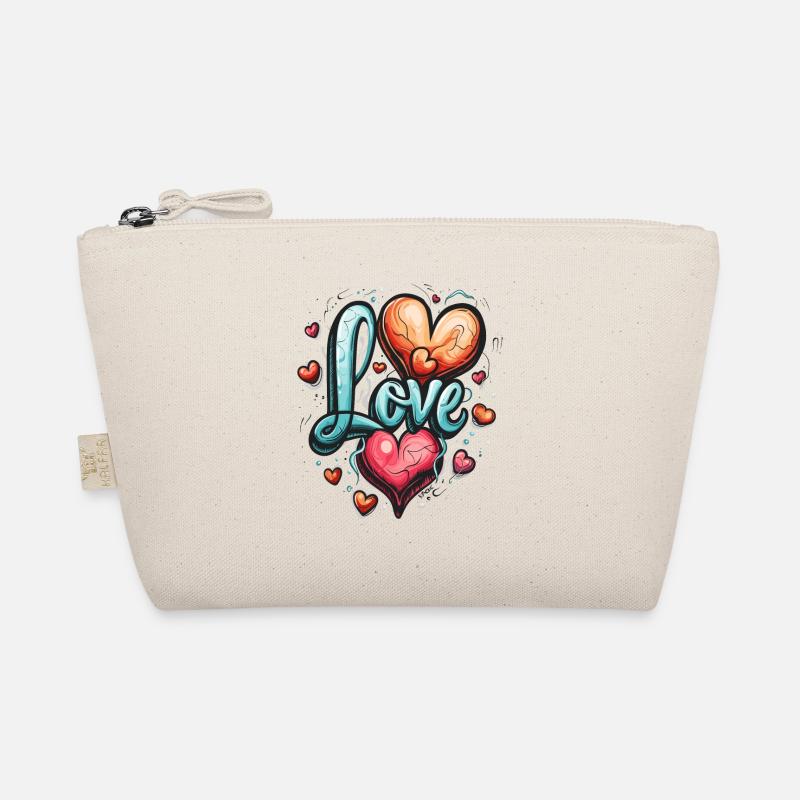Peace, Hearts and Love Organic Pouch