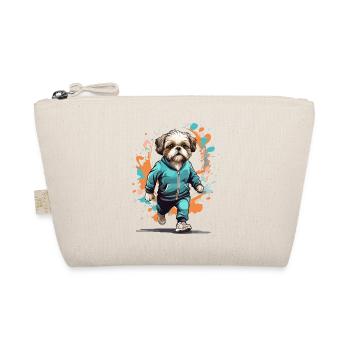 Shih Tzu dog streetwear jogging aesthetic - Organic Pouch - nature - Front