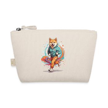 Shiba Dog Streetwear Jogging Aesthetic Fitness - Organic Pouch - nature - Front