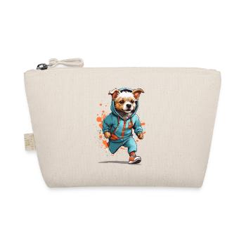 Dog Streetwear Jogging Aesthetic Fitness Style - Organic Pouch - nature - Front