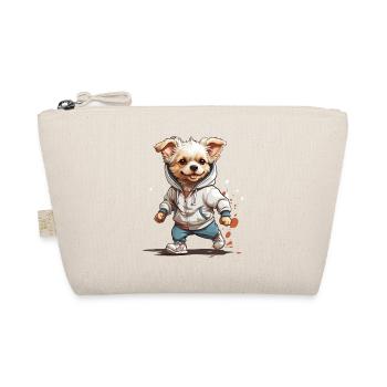 Dog Streetwear Jogging Aesthetic Fitness Style - Organic Pouch - nature - Front