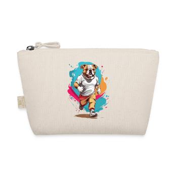 Bulldog Streetwear Jogging Aesthetic Fitness - Organic Pouch - nature - Front