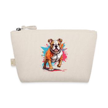 Bulldog Streetwear Jogging Aesthetic Fitness - Organic Pouch - nature - Front