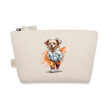 Dog Streetwear Jogging Aesthetic Fitness Style - Organic Pouch - nature - Front