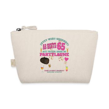65th Birthday Man and Woman Guestbook - Organic Pouch - nature - Front
