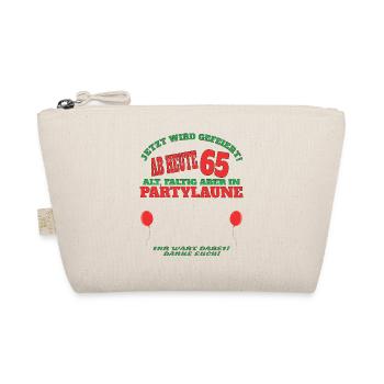 65th Birthday Man and Woman Guestbook - Organic Pouch - nature - Front