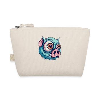 Just Another Cartoon Zombie Psycho Pig - Organic Pouch - nature - Front