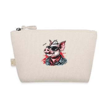 Cool Rocker Rockabilly Rock Pig - Trousse biologique - nature - Devant