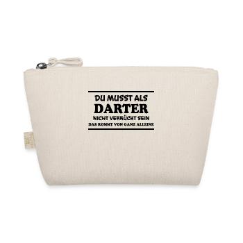Darter Spruch Dartspieler Lustiges Darter Geschenk - Bio-Täschchen - Natur - Vorne