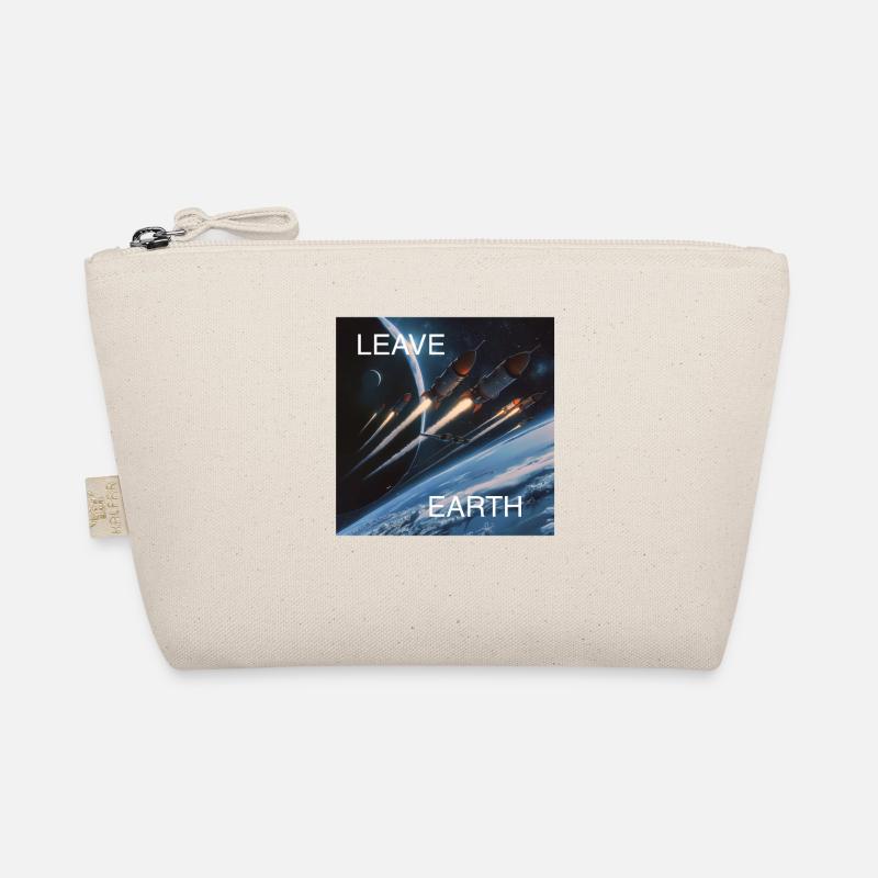Affiche de Style rétro voyage dans l’espace « Quitter la Terre » Trousse biologique