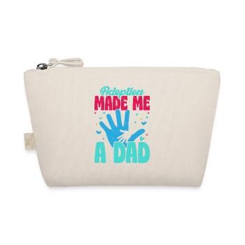 Adoption Made Me A Dad Stepfather Family - Bio-Täschchen - Natur - Vorne