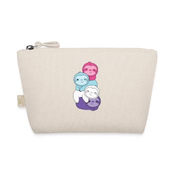 Multisexuel Drapeau Pride LGBTQ Mignon Paresseux - Trousse biologique - nature - Devant