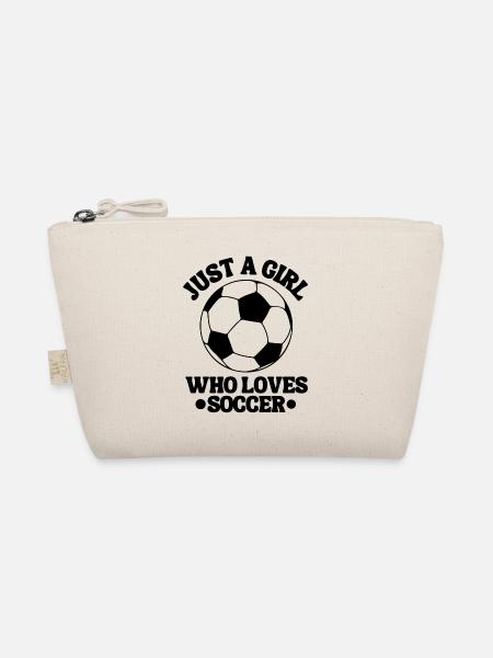 Soccer Team Soccer Design Soccer Player - Organic Pouch - nature - Front