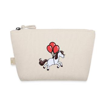 Horse Balloons Dream Flying Pony Horses - Organic Pouch - nature - Front