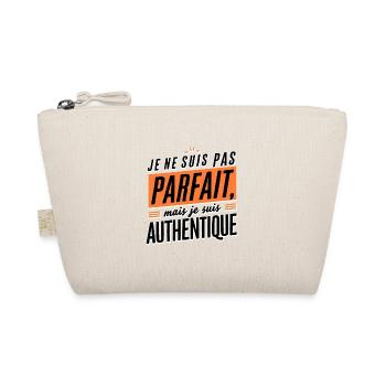Je ne suis pas parfait, mais je suis authentique - Trousse biologique - nature - Devant
