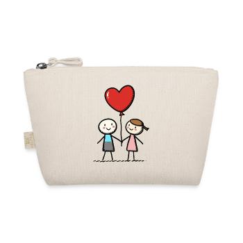 Stick Figure Amoureux Couple Couple Amour - Trousse biologique - nature - Devant