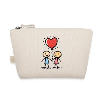 Stick Figure Amoureux Couple Couple Amour - Trousse biologique - nature - Devant