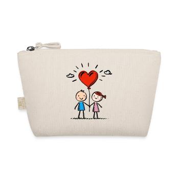 Stick Figure Amoureux Couple Couple Amour - Trousse biologique - nature - Devant