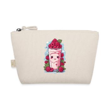 Raspberries Cute Milkshake Kawaii Anime Fun - Organic Pouch - nature - Front