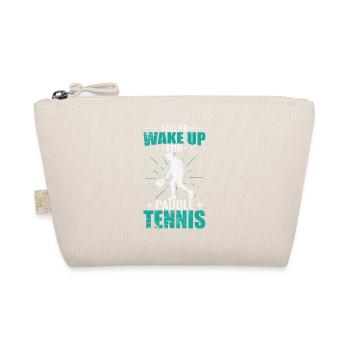 I only wake up for Paddle Tennis - Bio-Täschchen - Natur - Vorne
