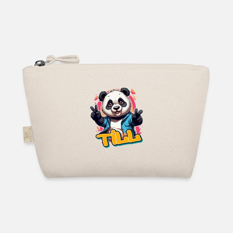 TILL - beau nom de garçon avec Cool Panda Trousse biologique