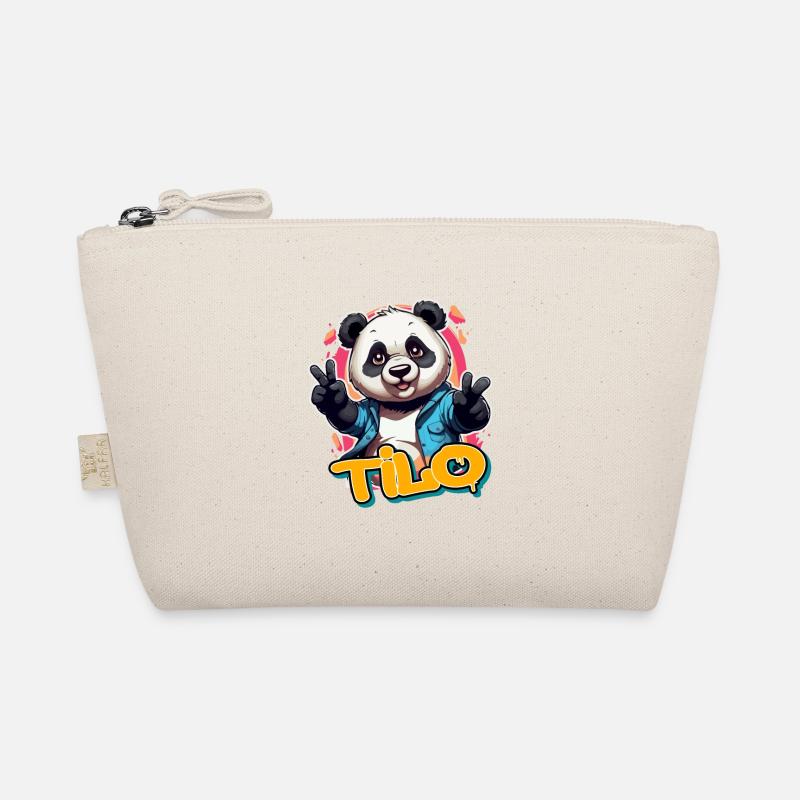 THILO - Beau nom de garçon avec Cool Panda Trousse biologique