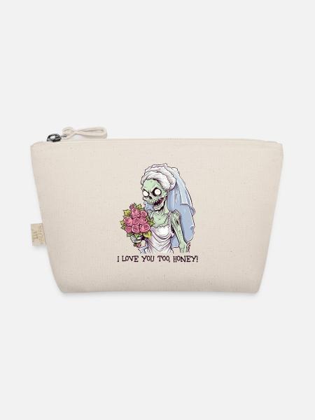 Ich liebe dich auch, Schatz, Zombie-Braut Rosen - Bio-Täschchen - Natur