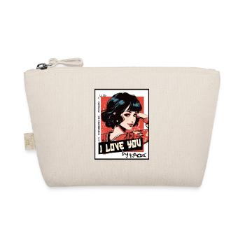 Japan-Western Geisha: "I love you" - Organic Pouch - nature - Front