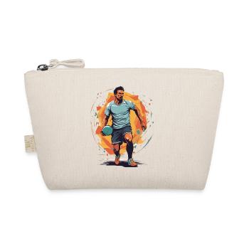 Handball Player Streetwear Iconic Style Design - Organic Pouch - nature - Front