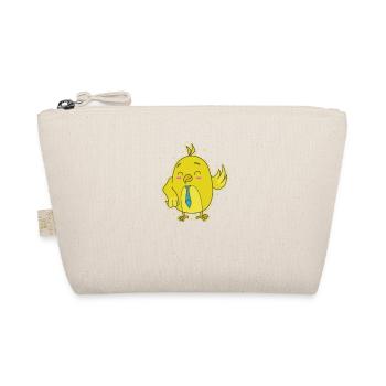 Canary with tie - Organic Pouch - nature - Front