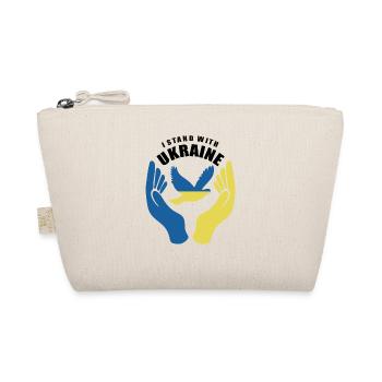 I Stand With Ukraine - Peace for Ukraine - Organic Pouch - nature - Front