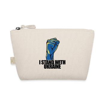 I stand with Ukraine - Peace for Ukraine - Organic Pouch - nature - Front