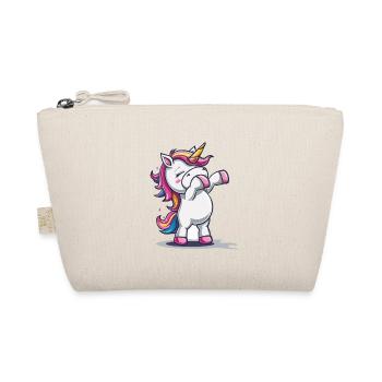 Küssendes Einhorn Cartoon - Bio-Täschchen - Natur - Vorne