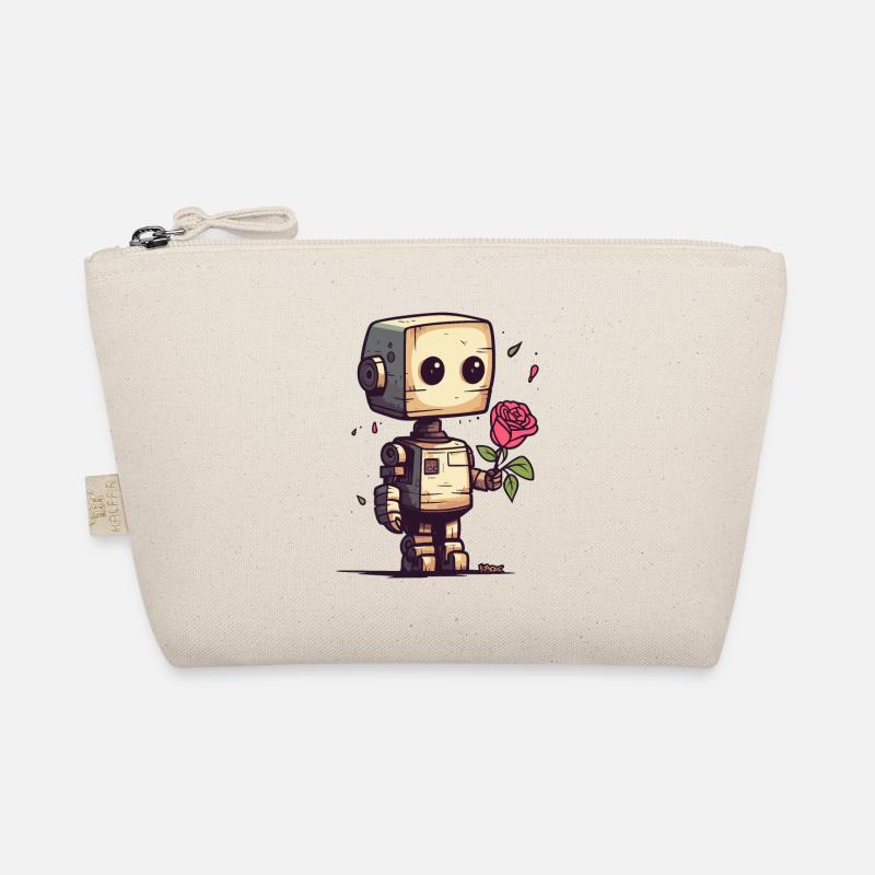 Petit robot avec une rose Trousse biologique