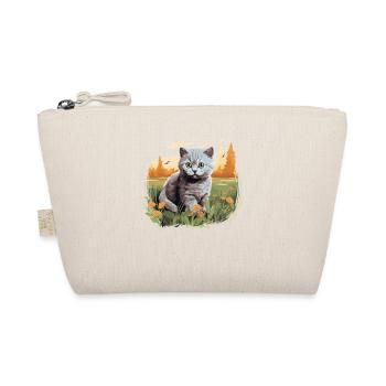 Cat Katzen British Shorthair Britisch Kurzhaar - Bio-Täschchen - Natur - Vorne