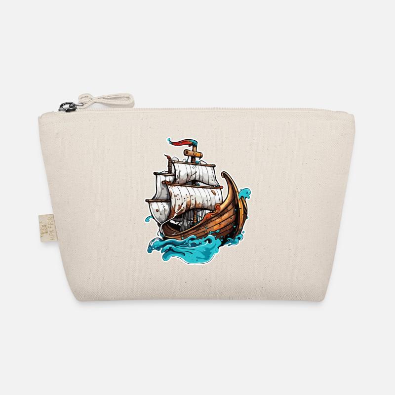 Bateau pirate / Bateau / Mer / Océan / Vagues Trousse biologique