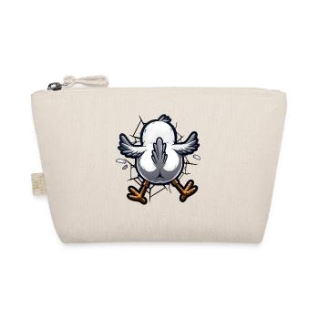 Oiseau claquant contre le mur – dessin animé amusant - Trousse biologique - nature - Devant