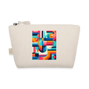 Fractal Symphony - Womens Boxy Tee Design.. Dream - Organic Pouch - nature - Front
