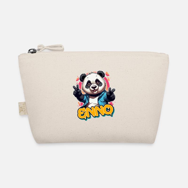 ENNO - Handsome boy name with cool panda Organic Pouch