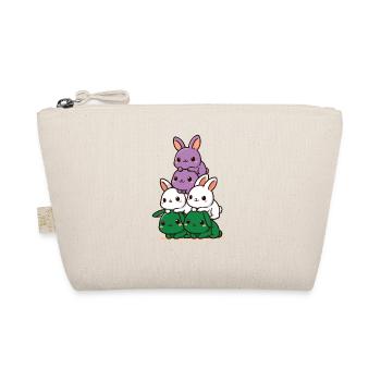 Lapins Genderqueer Drapeau Mois de la fierté Lapin mignon - Trousse biologique - nature - Devant