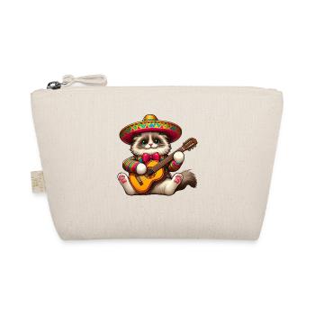 Cinco de Mayo Katze mit Gitarre - Bio-Täschchen - Natur - Vorne