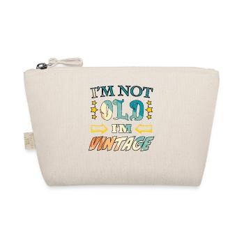 Je ne suis pas vieux, je suis vintage - Trousse biologique - nature - Devant