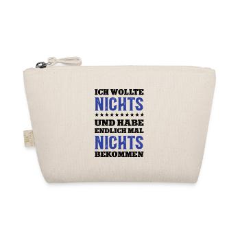 Nichts zum Geburtstag Kein Wunsch Nix Schenken Geb - Bio-Täschchen - Natur - Vorne